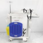 Custom Healthcare Medical Trolley On Wheels , Hospital Medication Cart With Side