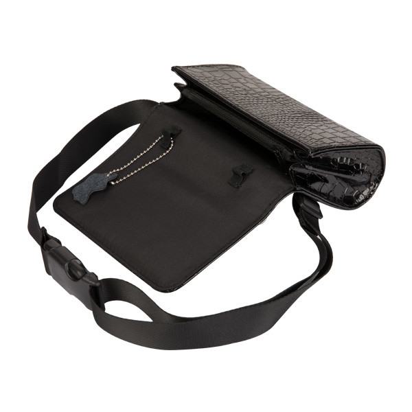 Travel Waterproof Waist Bag Short Wallet Length With Genuine Leather Lining