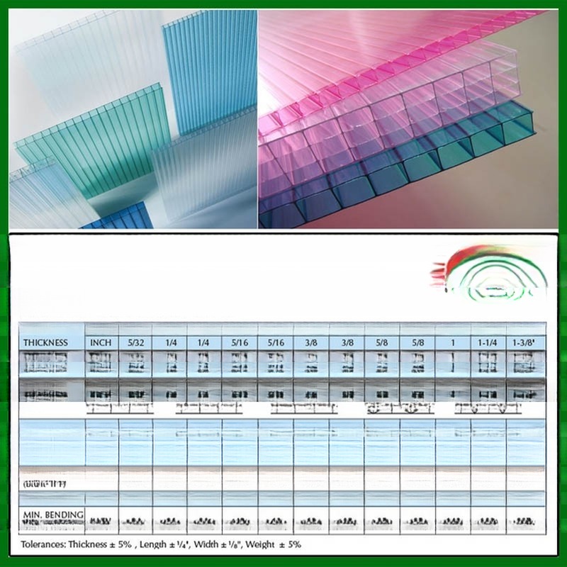 PC Plastic Hollow Sheet For Bus Shelter Canopy Carport Roofing Sun Shade