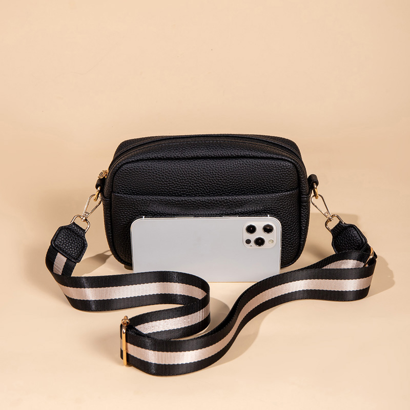 Korean Style Ladies Small Square Bag with Zipper Hasp Closure 2024 Hot Women Handbags