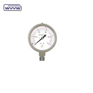 China SS316 Bottom 63mm Liquid Filled Pressure Gauge General Manometer wholesale