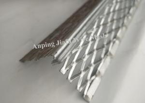 China Drywall Round Nose Aluminium Angle Bead Metal With Diamond Mesh Wings wholesale