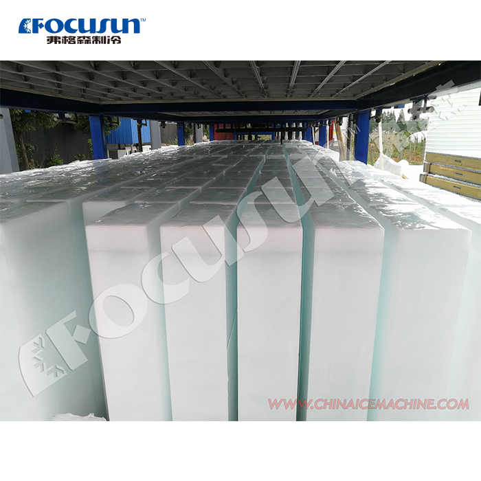 5000kg Ice Storage Capacity Direct Cooling Ice Block Maker Machine for Industrial