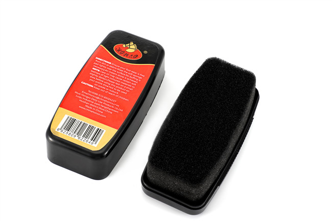 Shoe Shine Sponge Instant Shoe Polish Portable Plastic Can Carton Packaging For Main Market Asia LOGO OEM