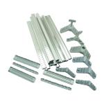 Aluminum spacer bar straight corner key