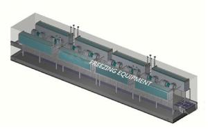 China Aluminum Alloy Plate Fast Freezer Machine With R404A R507 Refrigerant wholesale
