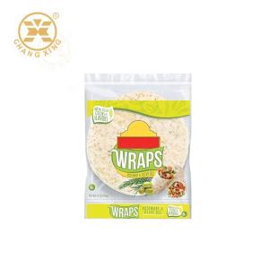 China Tortillas VMPET Wraps Recycled Bakery Packaging Printed 500g Sandwich Packaging Bag wholesale