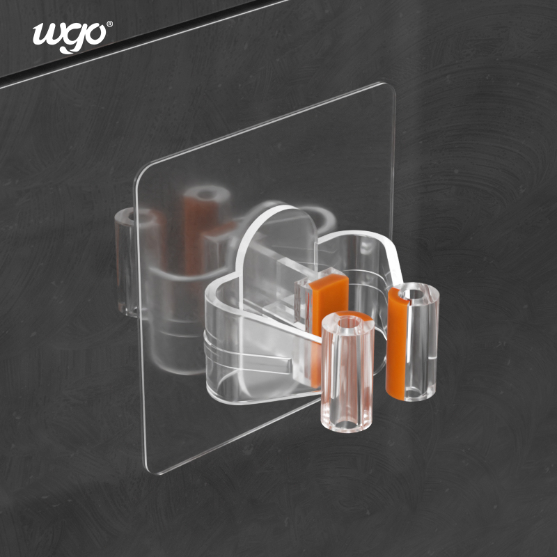 WGO Removed No Residue Leave Adhesive Broom Holder Damage Free
