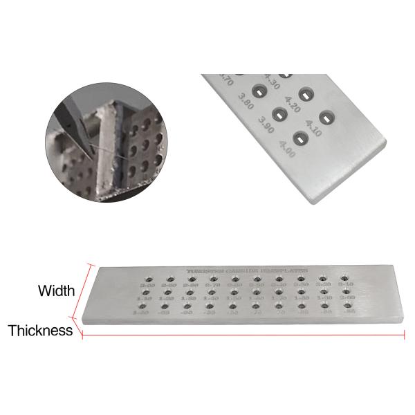 Steel Alloy Jewelry Accessories Tools Rectangle Tungsten Carbide Draw Plate