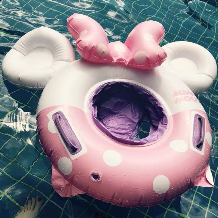 Unisex PVC Inflatable Swim Rings for Kids Rollover Prevention Tube Beach Party Toy