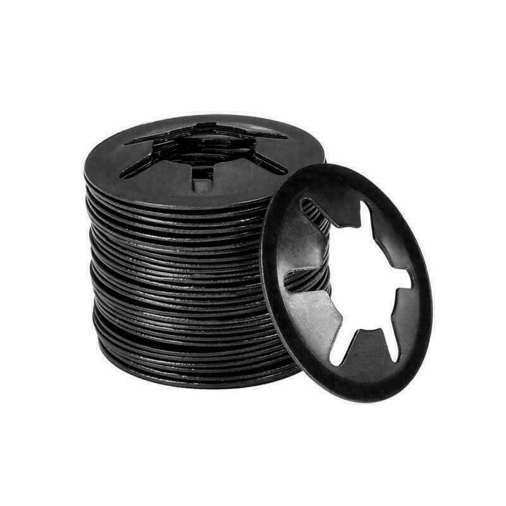 Internal Tooth M3 Star Locking Washer Push On Locking Speed Clip Black Oxide Finish