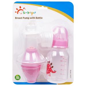 China PP Latex BPA Free Manual Breast Pump With Bottle wholesale