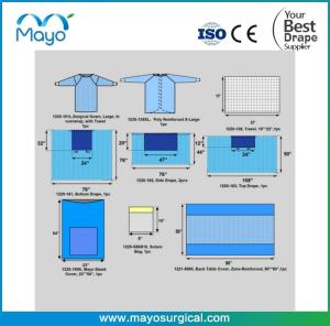 China Customized General Drape Use Universal Surgical Pack With Gowns wholesale