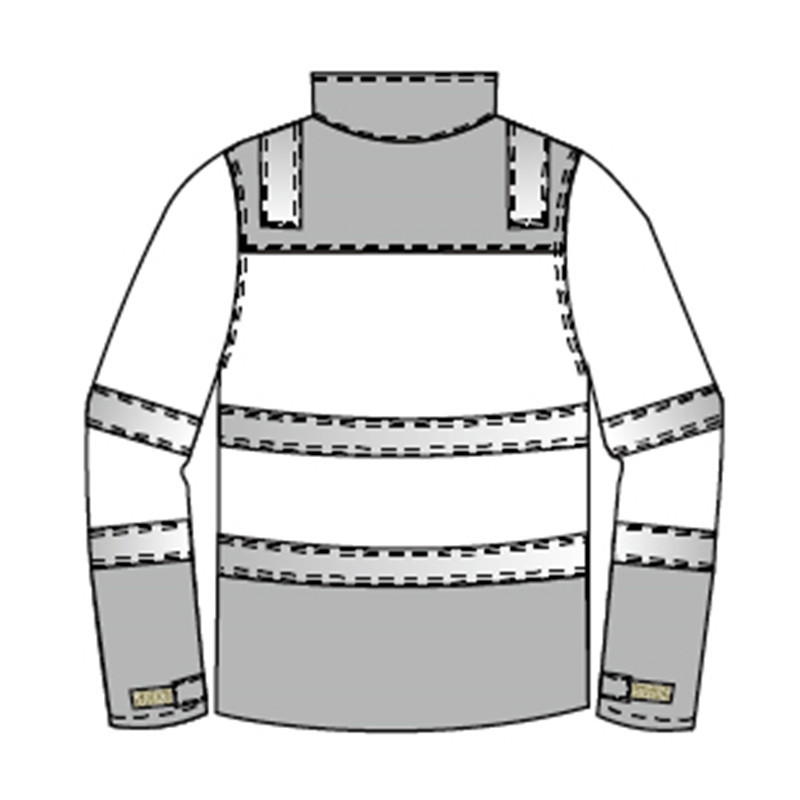 99% Cotton Anti Static FR Work jacket With Reflective Tape , HIVIS FR Work jacket Mens