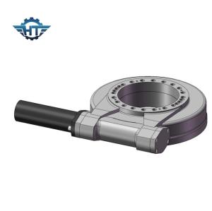China Small Excavator Hydraulic Slew Drive 0.1 Degree Backlash 61Kg Single Axis Slewing Drive wholesale