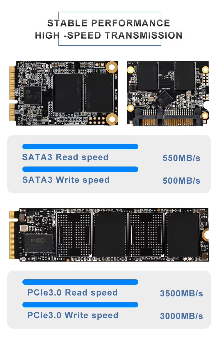 Data Transmission M.2 2280 PCIe3.0 SSD NVMe For Desktop PC Internal Laptop