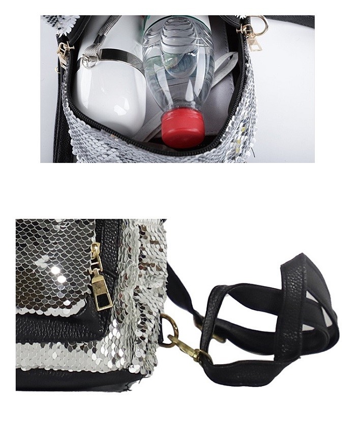Stylish Shiny Sublimation Sequin Backpack With Rabbit Ear For Sublimation Printing