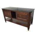 Luxury design American hotel Custom made walnut wood veneer Wooden bathroom