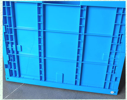 Attached Lids Larger Volume Plastic Collapsible Tote Boxes Stronger and Durability