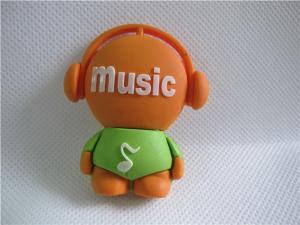 China Customizing OEM music boy PVC usb flash drive 16Gb wholesale