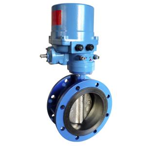 China Electric Actuator Operator Concentric Butterfly Valve DN40 - DN1200 wholesale