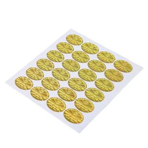 China Anti Counterfeiting Custom 3D Hologram Sticker Golden Color wholesale