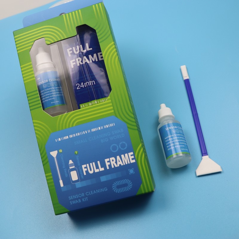 2 In 1 Microfiber APS-C Sensor Cleaning Swab CMOS Camera Cleaning Kit With Liquid