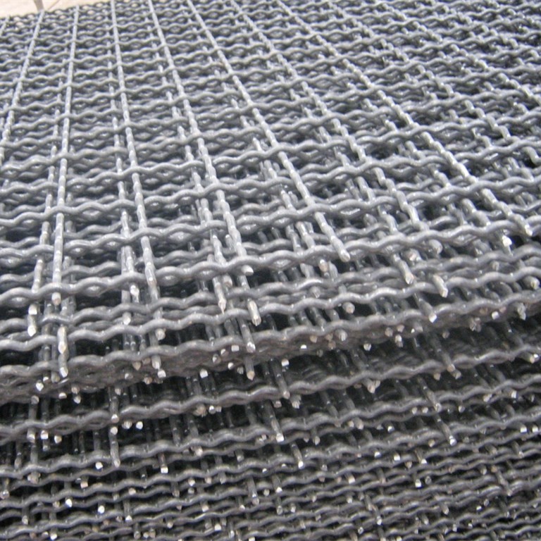 Heavy Industry hot dip galvanized square crimped wire mesh anping for building