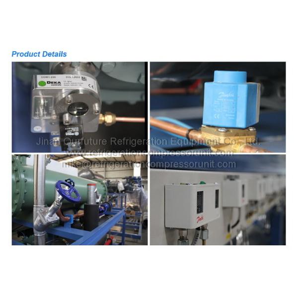 Reciprocating Parallel Compressor Racks For Seed Freezer 10HP*4 R404a