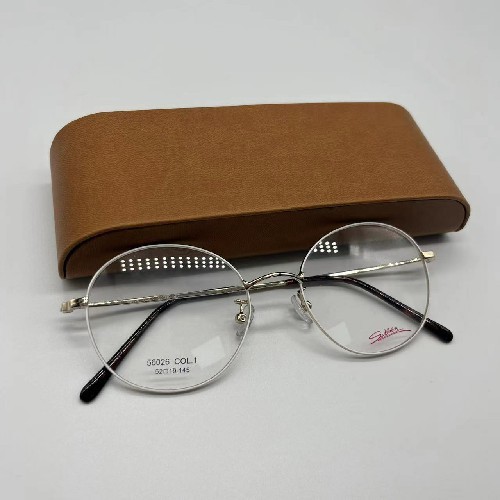 Pattern PE Portable Metal Eyeglass Case Short Sighted Glasses