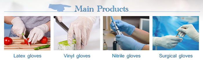 blue nitrile glove