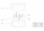 Custom Small Round Freestanding Bathtub With Pop - Up Drain 1500x1500x600mm