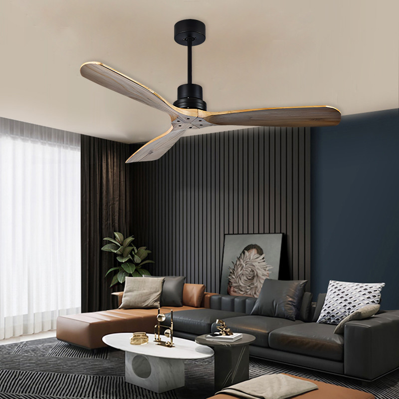 ECO 52 Solid Wood Ceiling Fan Natural Wood Ceiling Fan With Light