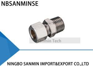 China KC Pneumatic Compression Fitting Brass BSPT ( R ) Thread Pneumatic Parts wholesale