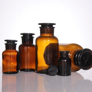 China Brown Medical Medicine Glass Reagent Bottles 100ml 200ml ODM wholesale
