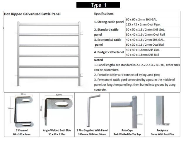 Oval Bar 6ft High Heavy Duty Galvanized Corral Panels For Cattle Feeding