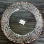 Christmas Glass Charger Plate For Wedding Events Table Decoration Gold Rim Set