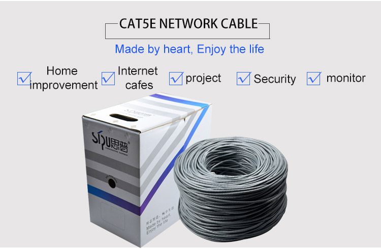 Blue Color 305M 23awg UTP/FTP CAT6 Lan Cable OEM Box Package