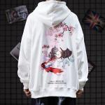 Original Graffiti Cat Printed Baggy Fleece Hoodie 220GSM To 320GSM