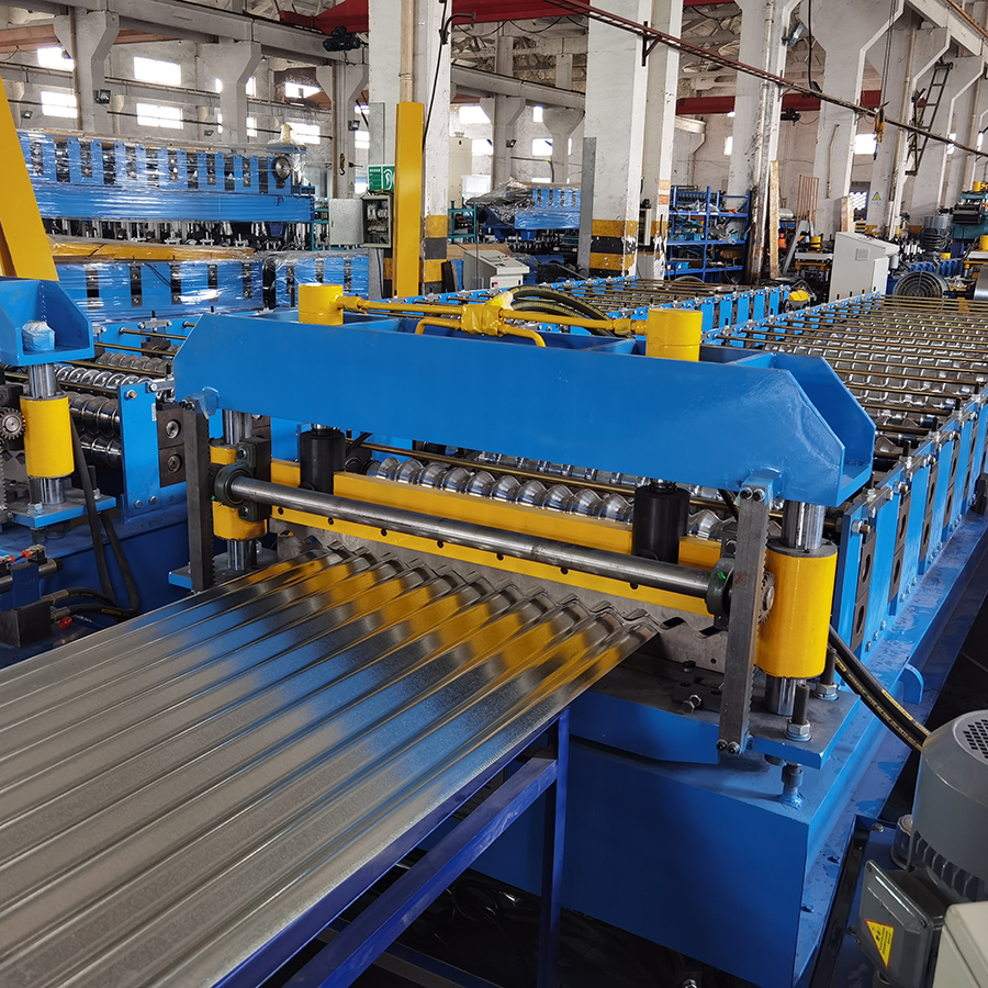 5000kg Mobile Guard Gutter Rolling Machine For Tile Forming