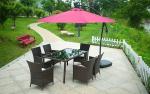 Hotel Furniture PE Rattan chair Outdoor garden wicker chairs and table