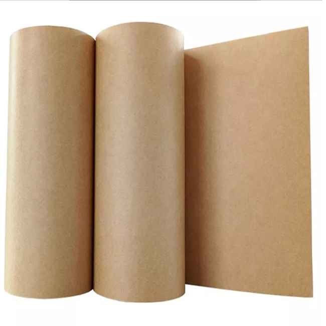 Eco Brown Flower Wrapping Paper , Uncoated Brown Kraft Paper Gift Wrap