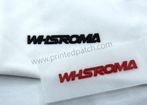 China Custom Silicone Heat Transfer Labels OEKO-TEX Black Red Glossy wholesale