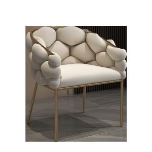 China Metal Artist Dressing Table Chair Gold Makeup Blue Gray Velvet wholesale