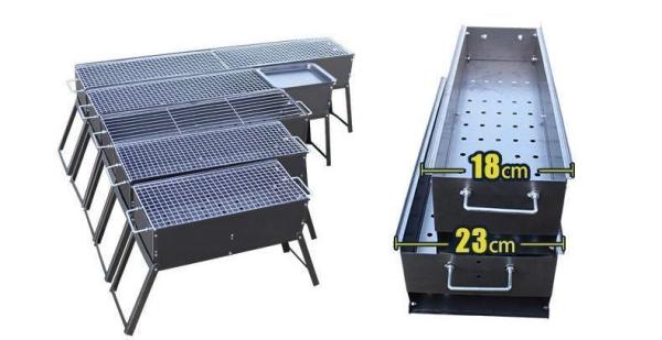 Charcoal Grills Foldable Stainless Steel Campfire Barbecue Stove Customization