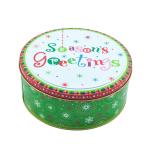 Personalized Tin Box Vintage Cake Tins Food Grade Cookie Gift Tins Round Favor