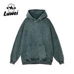 Crop Top Heavyweight Cotton Hoodie Long Sleeve Plain Oversized Sweatshirts