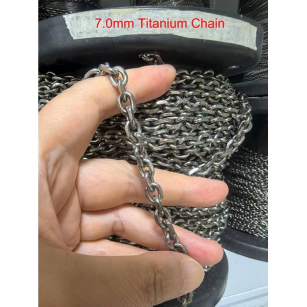 5.2mm and 7.0mm Wide Pure Titanium Chain Titanium Accessories Gentlemen Chain with Cheap Price