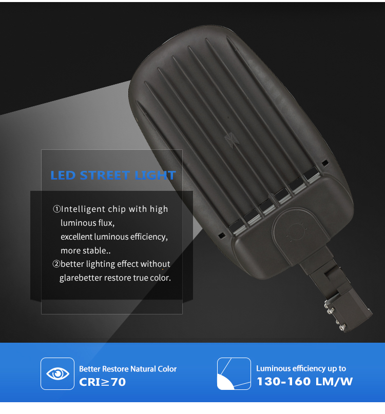 Smart City LED Street Light with CCTV Alloy Die-Cast 100W/150W Waterproof IP66