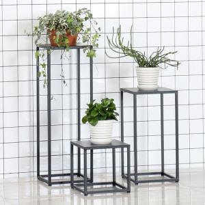 China Nordic Square Orchid Metal Flower Stand For Balcony wholesale